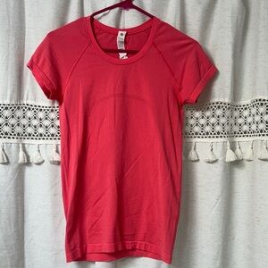 lululemon athletica Women's Short Sleeve Tee in Coral Pink
